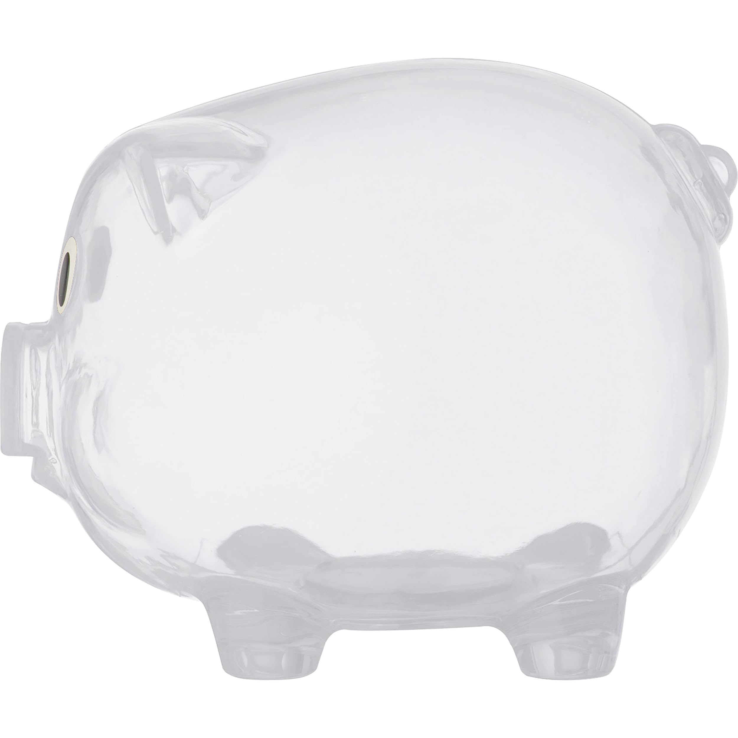 Transparente Spardose In Bärenform - 17,8 Cm, Mit Drehverschluss, Wiederverwendbar