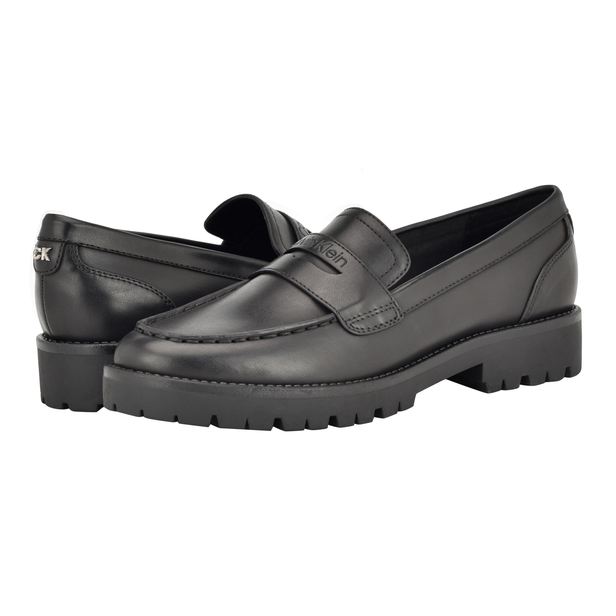 Calvin Klein Women's Frenza Loafer, Black 001, 6 UK