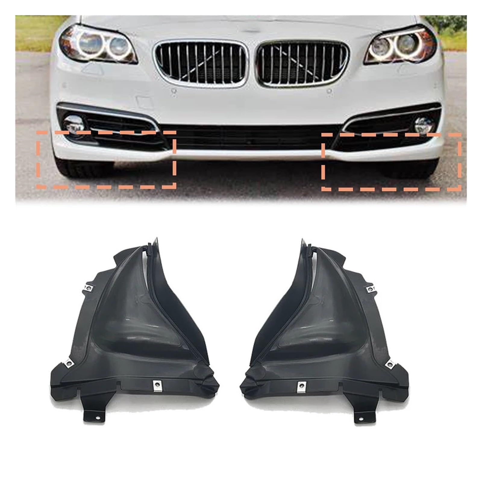 ライトフェンダー 右 Fバンパー Amazon | フロントバンパー左右インナーフェンダーライニング、BMW 5