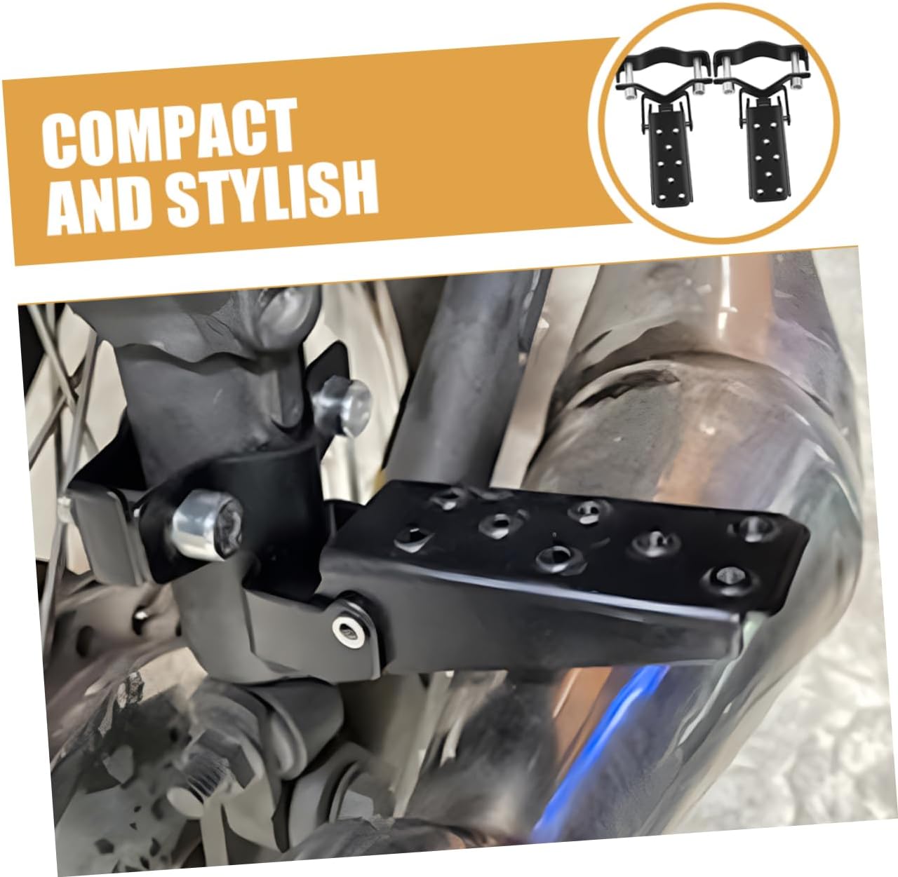 Luxshiny Flat Pedals Mountain Bike Rear Foot Pegs Bikes Seat Bike Pedals Cycling Bike Supplies Bike Pegs Bicycle