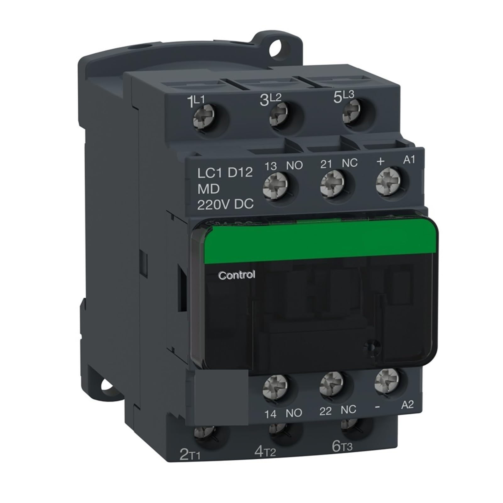 Contacteur Noir LC1D12MD triphase 12A avec commande stable 220V DC - 4