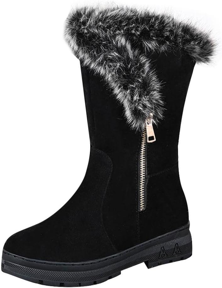 Boots Women, DoraMe Ladies Snow Boots Winter Warm Flat Shoes