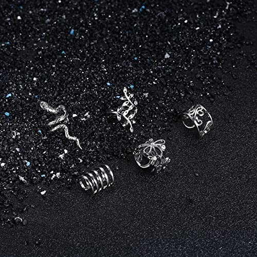 Fasacco 25Pcs Ear Cuff For Women Non Piercing Clip On Cartilage Helix Wrap Earrings Adjustable Ear Clip Non-Piercing Ear Cuff, Silver #TOP6