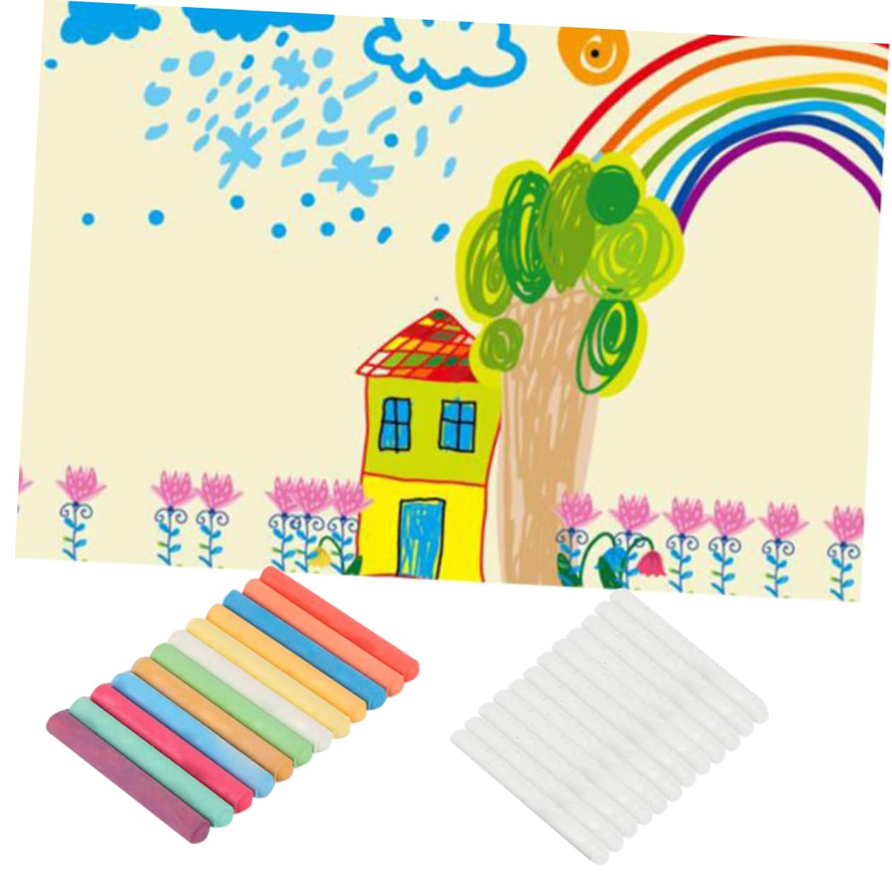 EXCEART 48piezas Tizas Sin Polvo y Solubles Agua Colores Tizas Coloridas Para Pizarra Para Maestros y Manualidades