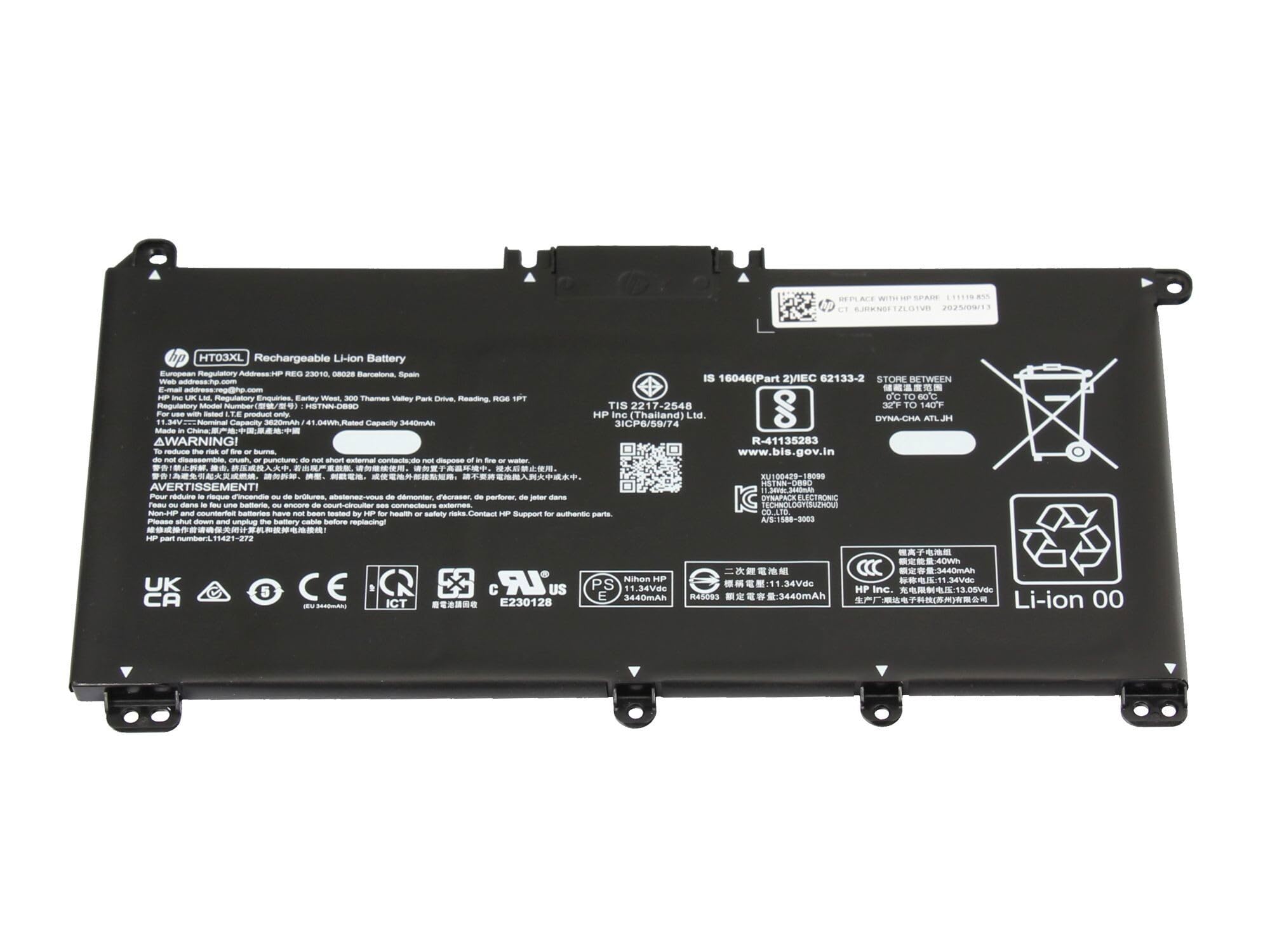 HP L11421-1C2 batería Original 41,04Wh HT03XL