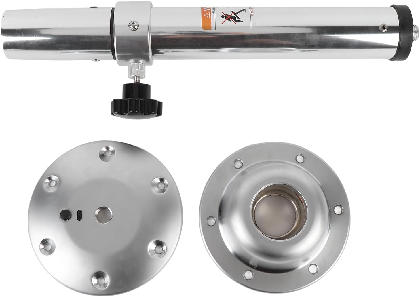 19.5～28インチの高さ調節可能なRVボートテーブル台座、取り外し可能なアルミ合金製安定サポートRVテーブル脚スタンドベース、ボー