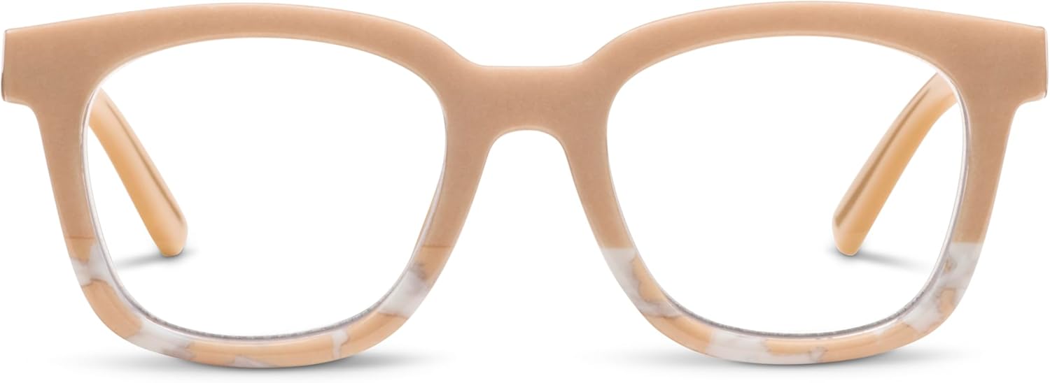Peepers by PeeperSpecs Women's to The Max Square Blue Light Blocking Reading Glasses
