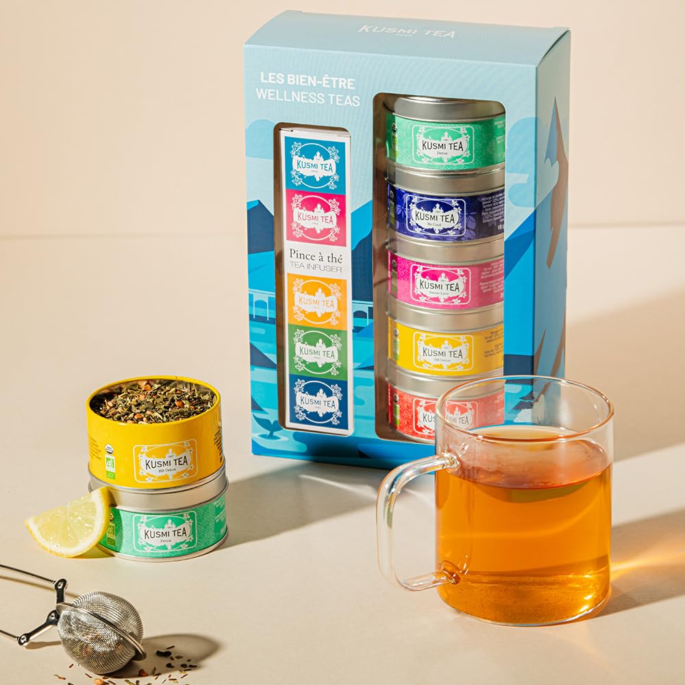 Amazon.com : Kusmi Tea - Organic Tea Gift Set + Infuser - Gift