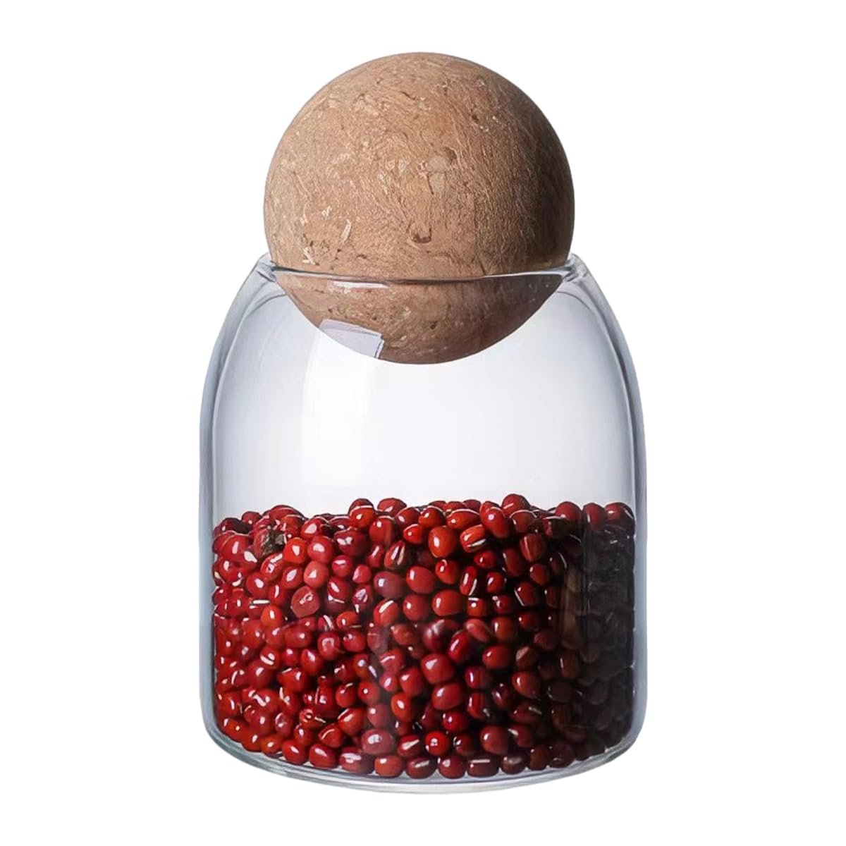 Barattoli Di Vetro 500ml Con Tappo In Sughero - Hermetici Per Conservazione Alimenti - Foto 4