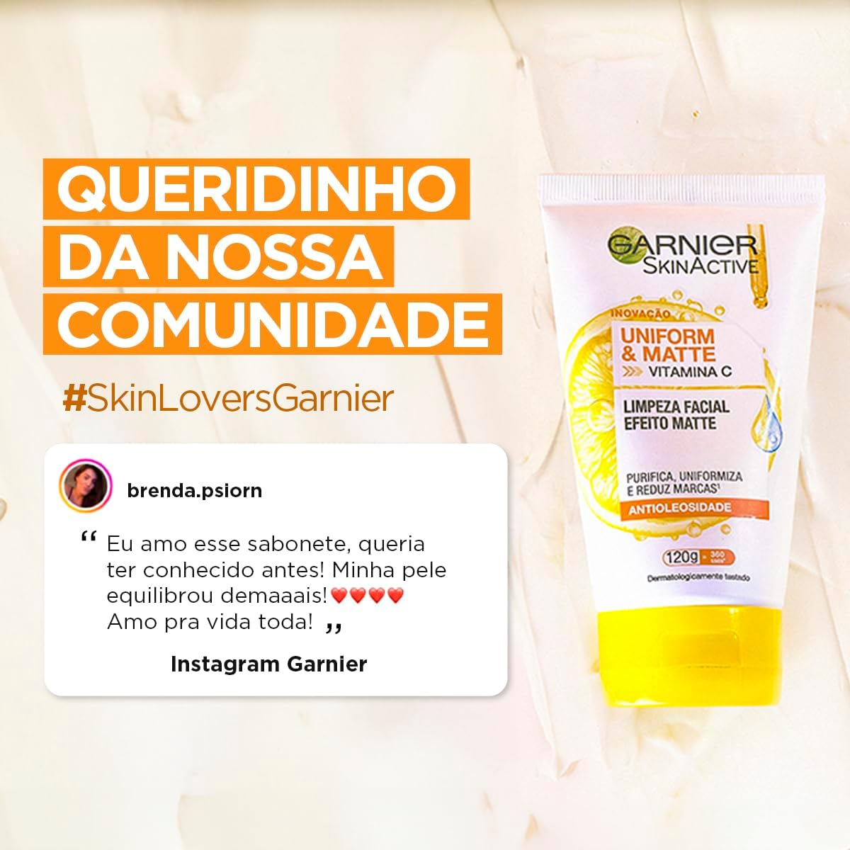 Limpeza Facial Garnier Uniform &Amp; Matte Vitamina C. Novo Alerta 7 617Biwbm+Pl. Ac Sl1200