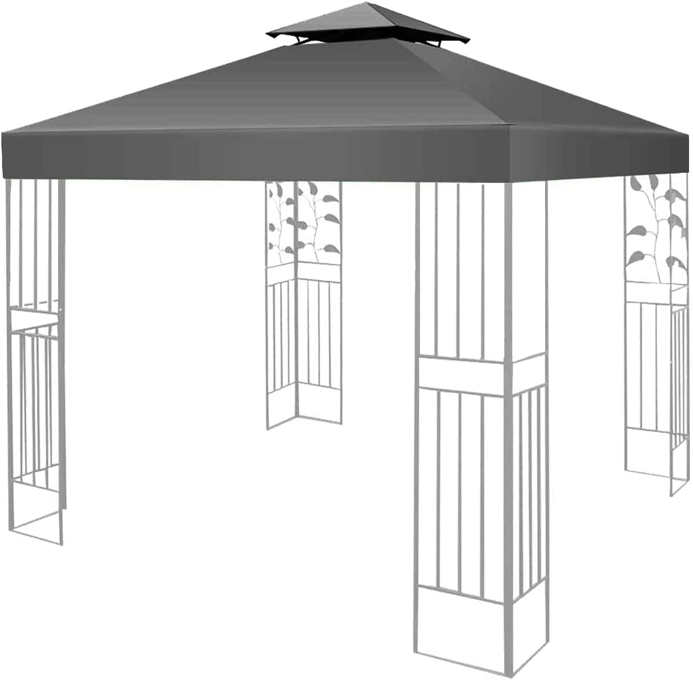 Gazebo Canopy Replacement Covers 3x3m,Outdoor Garden Gazebo Waterproof