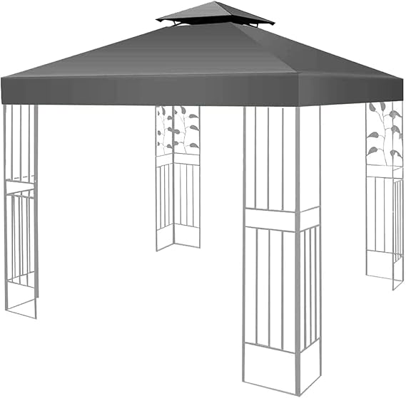 Gazebo Canopy Replacement Covers 3x3m,Outdoor Garden Gazebo Waterproof