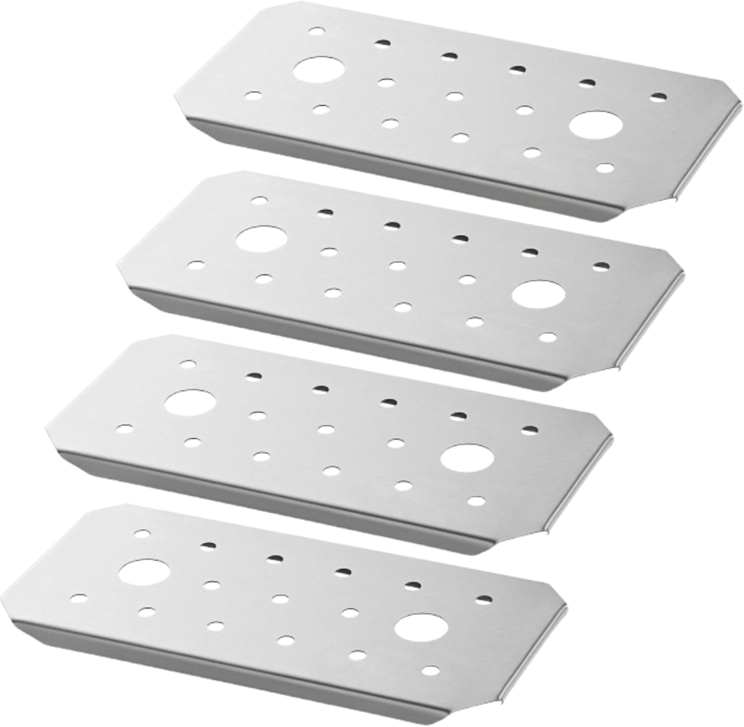 Stainless Steel Steam Table Pan False Bottoms – Hotel Pan Inserts with Drain Holes, Available in 1/4, 1/2, and Full Size | Keeps Food Elevated & Prevents Sogginess (4, Full Size (16.8 inch Long))