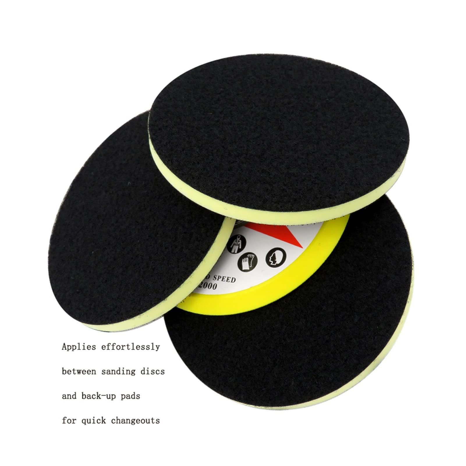 Pad polerski 5 SZTUK 6 cal 150mm PU Pianka Interfejs Pad Podkładka Średni Gęstość Hak i Pętli Sander Liner Polering PAD Części narzędzia