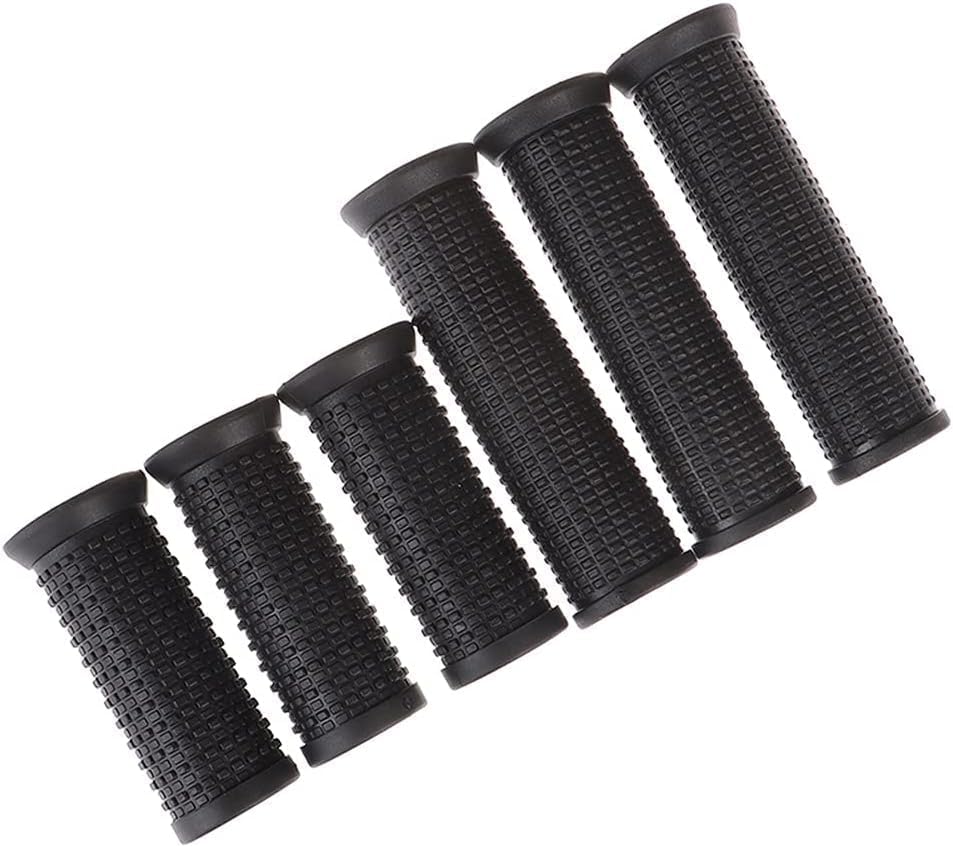 2PCS Bike Long/Short Handlebar Grips for Twising Shifter, Shockproof Anti Slip for MTB Parts, Cycling Parts and Components Anti Slip Soft Rubber Handlebars, Headsets and Stems(Black)