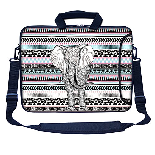 Meffort Inc 17 17.3 inch Neoprene Laptop Bag Sleeve with Extra Side Pocket