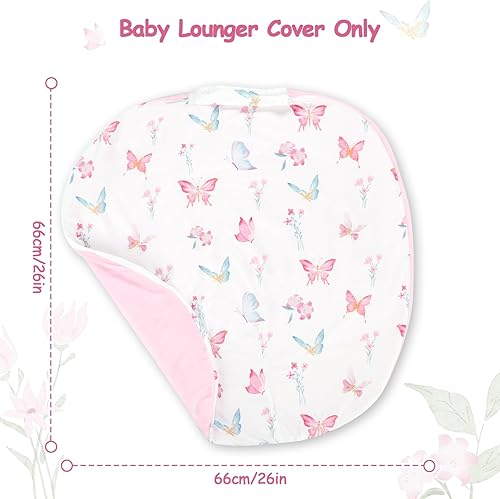 Miniatura 2 de Funda para tumbona y asiento de automóvil para recién nacido, funda para tumbona de bebé y soporte de cabeza de asiento de automóvil para niñas y