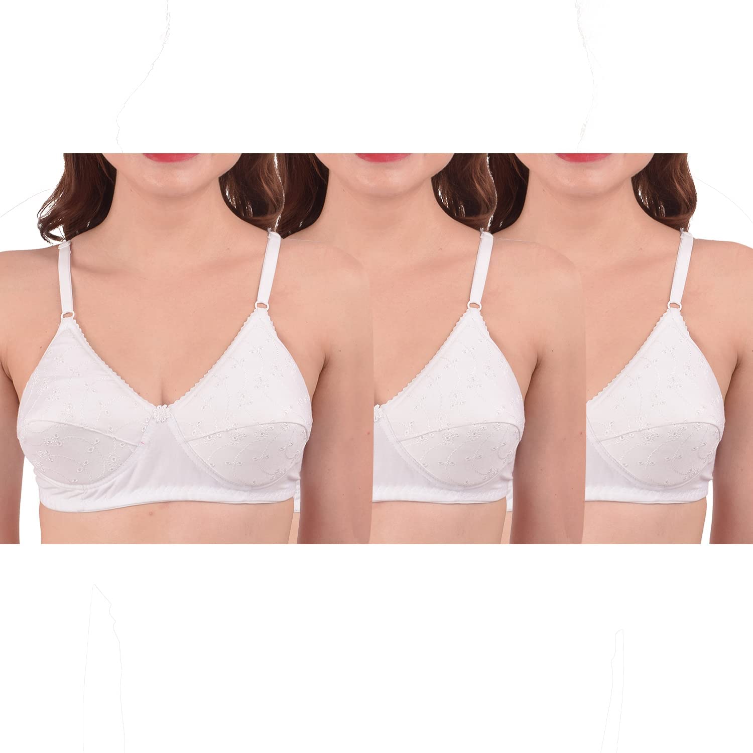 Buy NINTEEN-69 Women's T-Shirt Heavy Padded/Emroidery/Non-Wired
