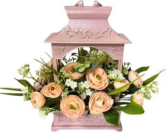 Artificial Flower Candle Holder Centerpiece - Peonies, Roses, Morning Glory For Wedding, Table Decor - View #4