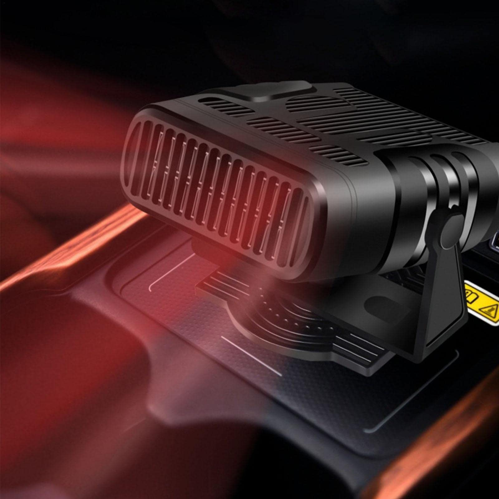 Riscaldatore Auto 12V Con Rotazione 360°, 150W, Per Sbrinare E Disappannare Il Parabrezza, Plug-and-play, In ABS, Compatto E Potente