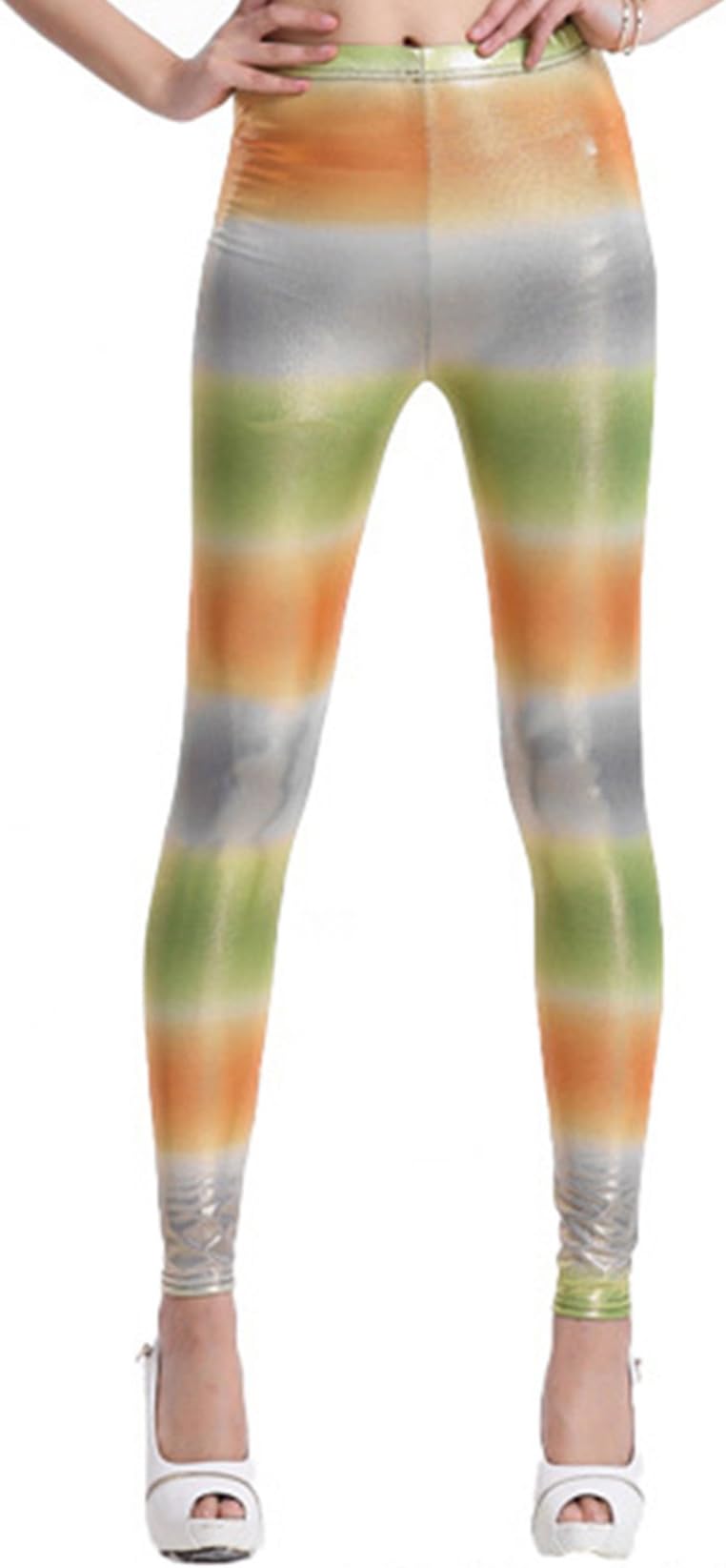 Colorful High Waist Camouflage Printed Women Leggings Elastic Slim Jeggings