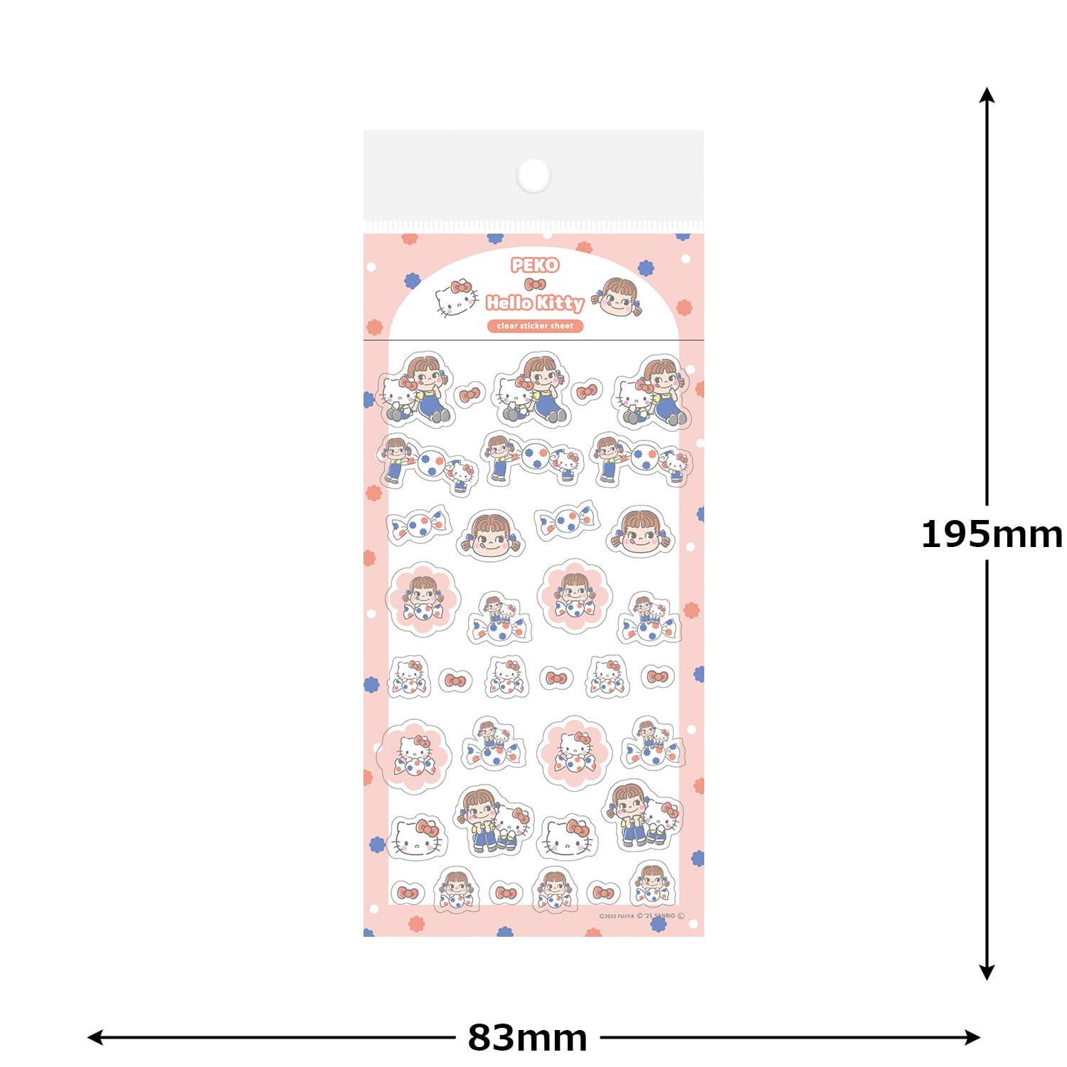 Amazon.co.jp: 古川紙工 PEKO×サンリオキャラクターズ シール 透明