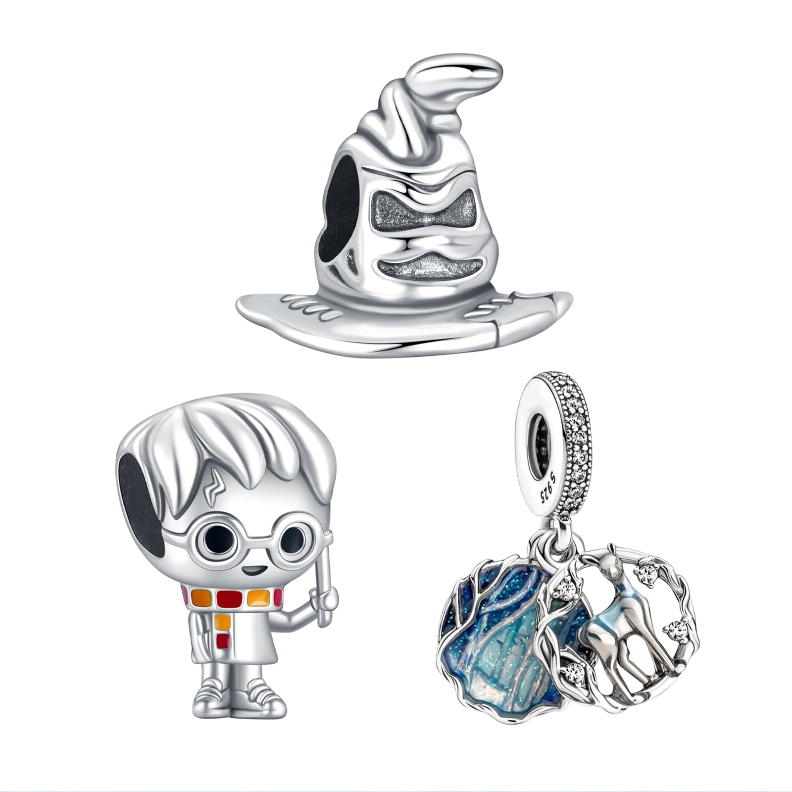 HAEPIAR 925 Sterling Silber Charms für Armbänder Außerirdischer Hund Charm Schmuck Geschenke für Damen