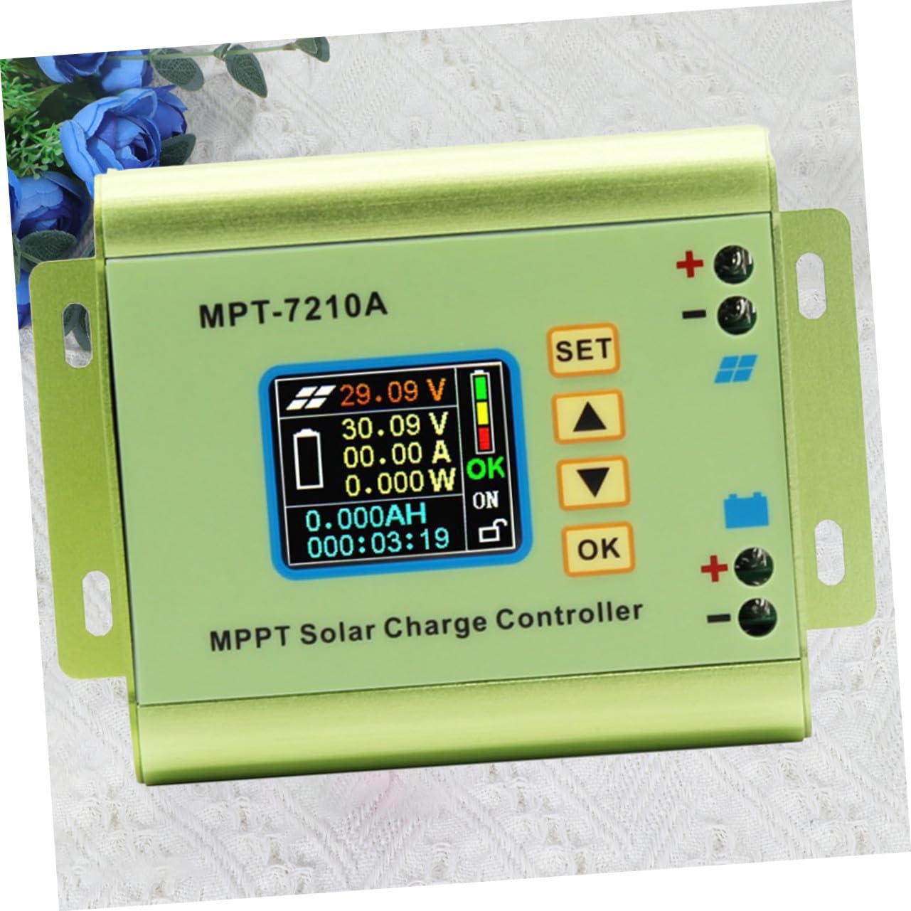 Contrôleur Solaire Mppt 7210a 10a pour Charge Solaire, Écran Couleur