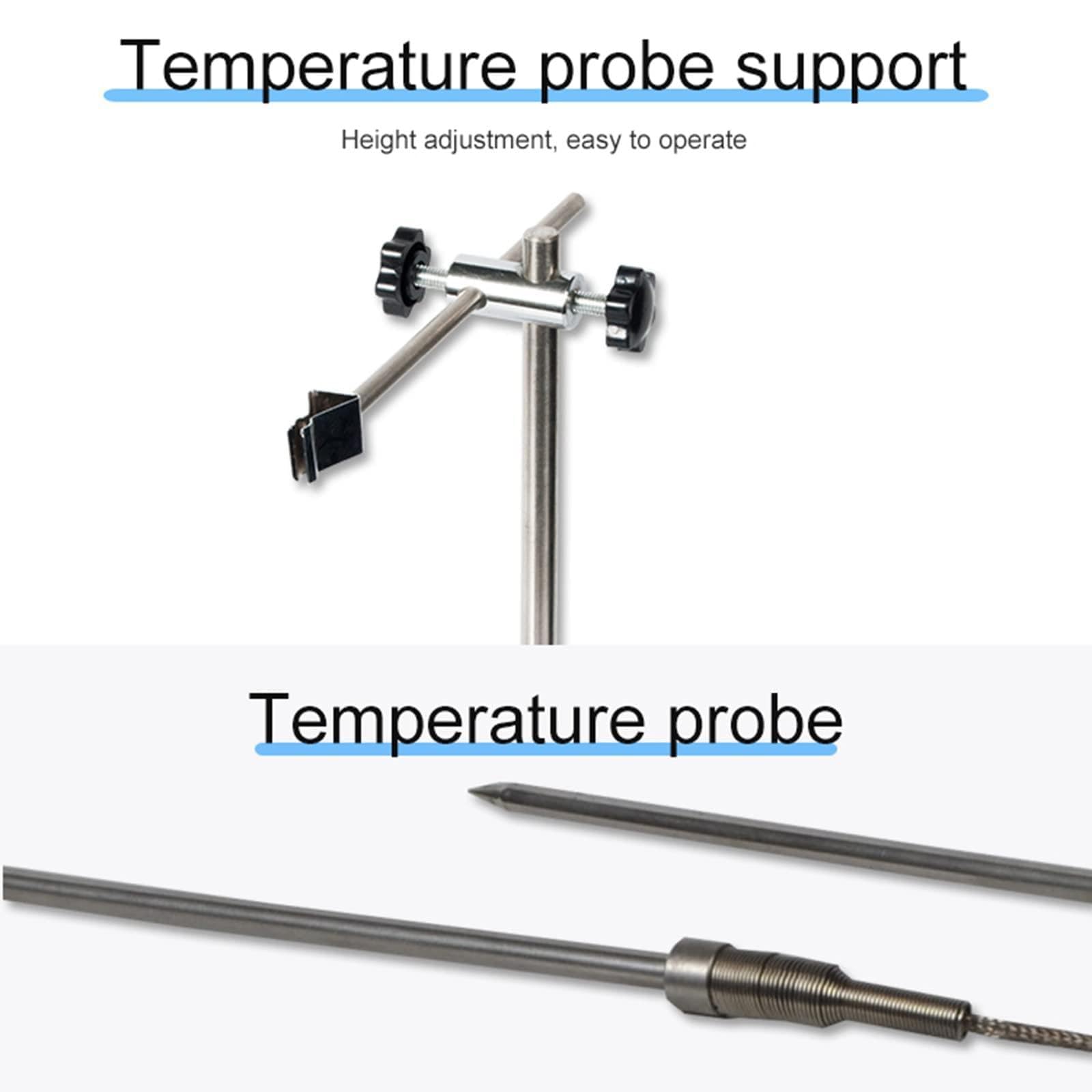 Agitador magnético con calefacción de 5 litros, placa caliente con agitador magnético de 600 W (recubierto de cerámica), temperatura de calentamiento: 350 ℃, rango de velocidad: 200-2000 RPM,Blue