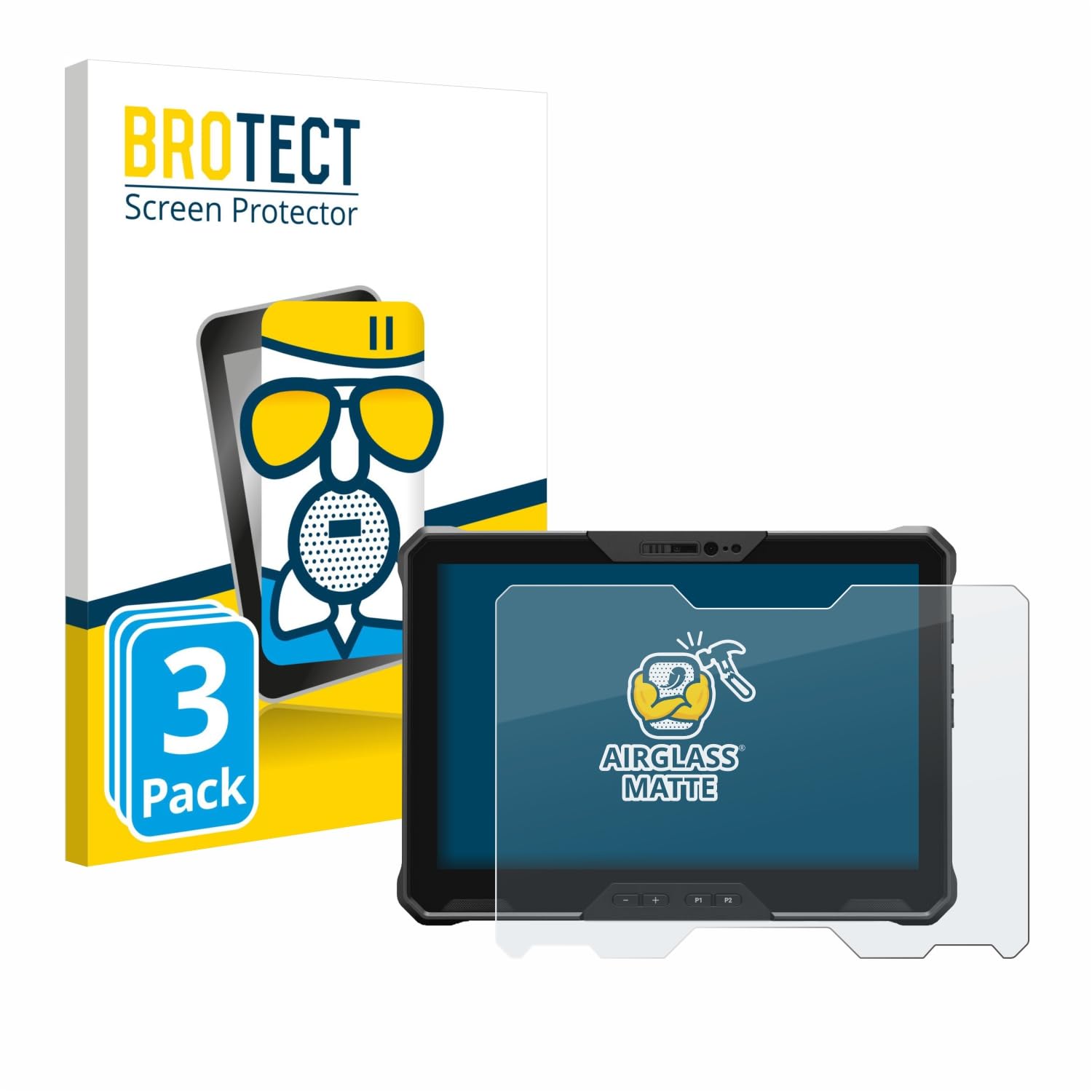 BROTECT Protector Pantalla Mate Cristal para Dell Latitude 7030 Rugged Extreme (3 Unidades) Protección Anti-Reflejos