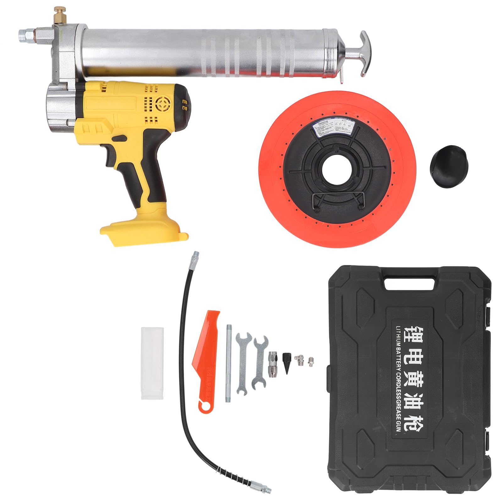 Pistola de Grasa, Pistola de Grasa Eléctrica Dual Dual Usa Batería de Grease Grease Pistola Automática Maquinaria Industrial Herramienta de Engrasamiento para Pistolas de Grasa