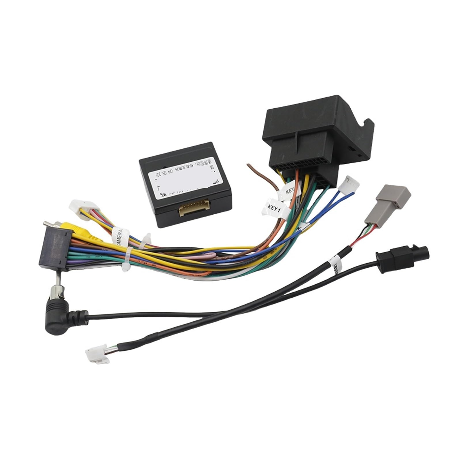 JKELPV Car Radio Frame Kit Fit For Peugeot 208 2008 2014-2018 10 Inch Car Frame Fascia Adapter Canbus Box Decoder Dash Fitting Panel Kit Radio adapter(Cable Canbus)