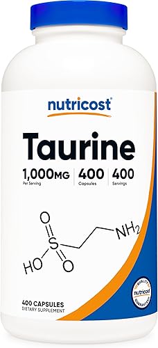 Nutricost Taurina 1000 mg 400 cápsulas Nutricost Taurina 1000 mg 400 cápsulas