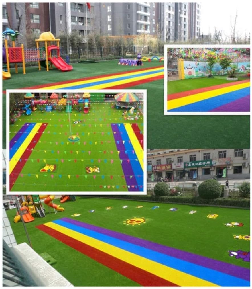 Artificial Grass Patch with Drainage Holes – UV-Resistant, Soft, and Rubber Mat for Outdoor & Indoor Décor (2m x 6m)