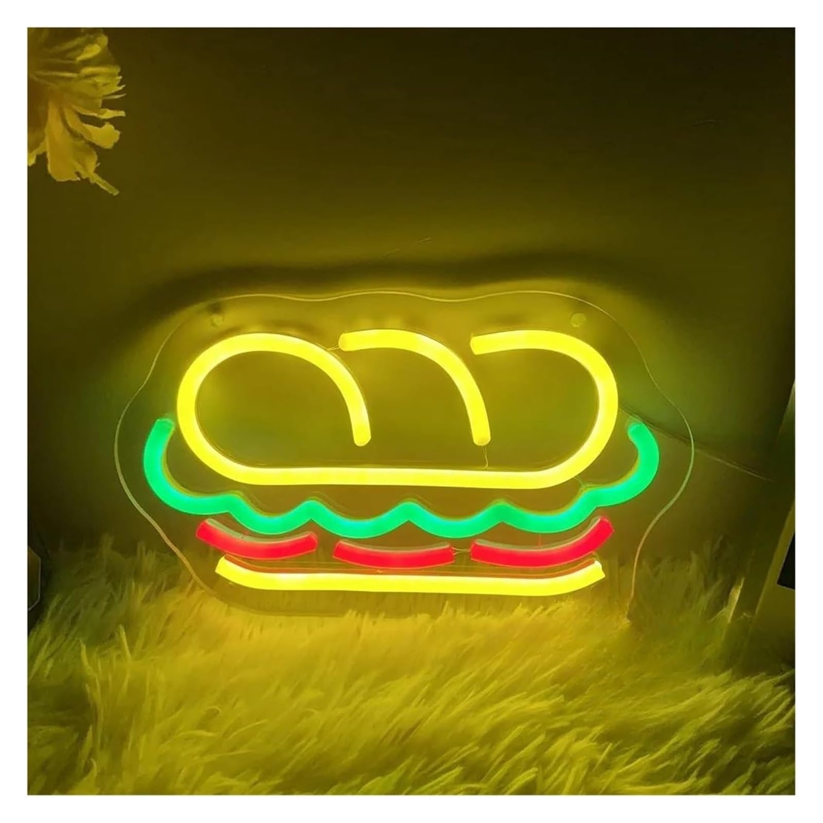 Per insegne al neon, a sandwich regolabili, adatte per decorazioni murali di ristoranti(24cmx40cm)