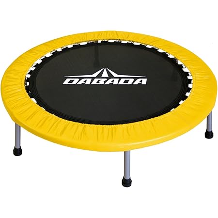 Amazon Dabada ダバダ トランポリン 大型102cm 耐荷重110kg イエロー Dabada ダバダ 室内用 トランポリン