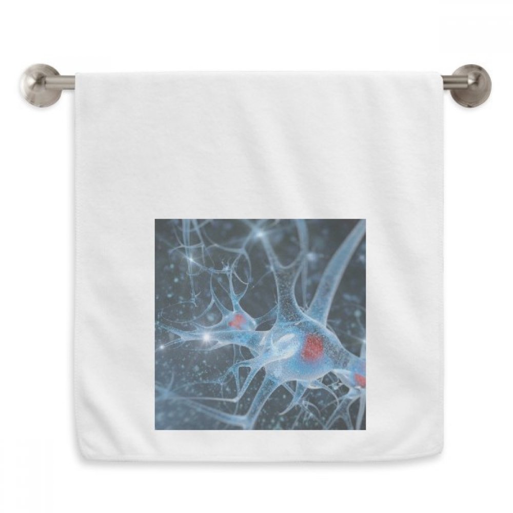 Serviette débarbouillette cerveau cellulaire blanche 13x29" pour peaux sensibles