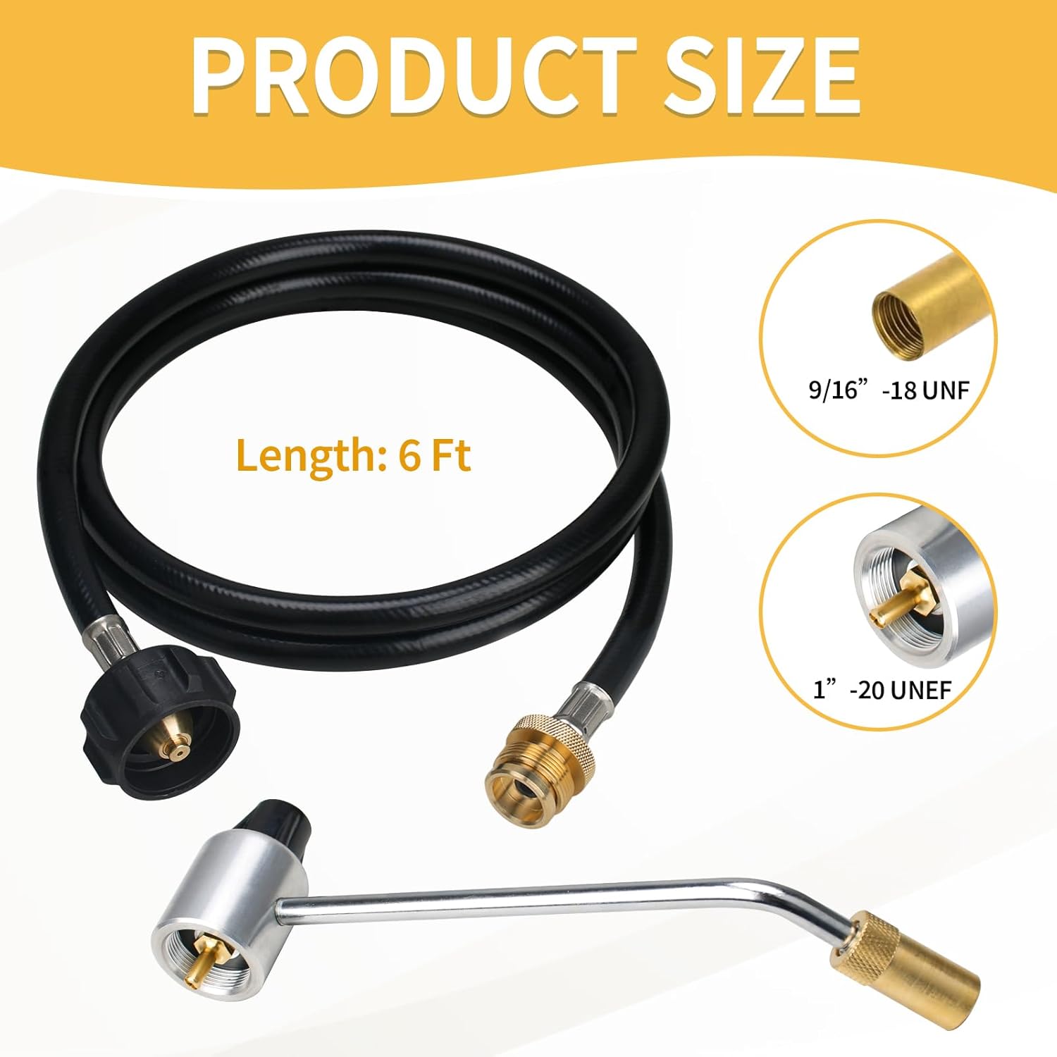 5430 Camping Stove Regulator with 6 FT Propane Adapter Hose Compatible with Most Coleman Stoves & Grills and Fold N Go Stoves, Not Fit for Coleman Roadtrip LXE Grills
