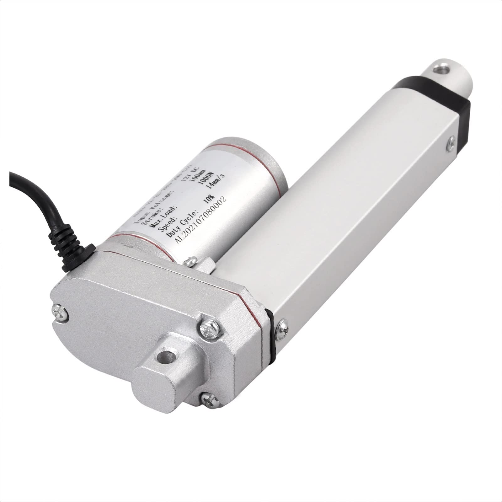 Actuador Lineal de 12 V y 1000 N, Motor eléctrico de accionamiento Lineal, Controlador de Motor Lineal (tamaño: Carrera de 100 mm)