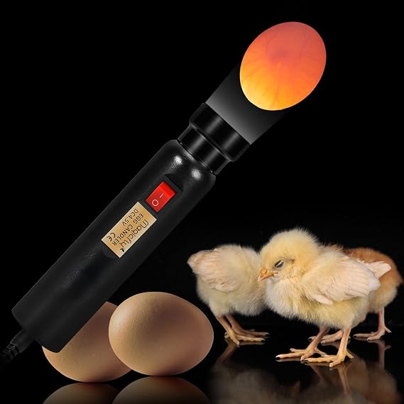 Magicfly Bright Cool LED Light Egg Candler Tester, Powered Only by Power Supply