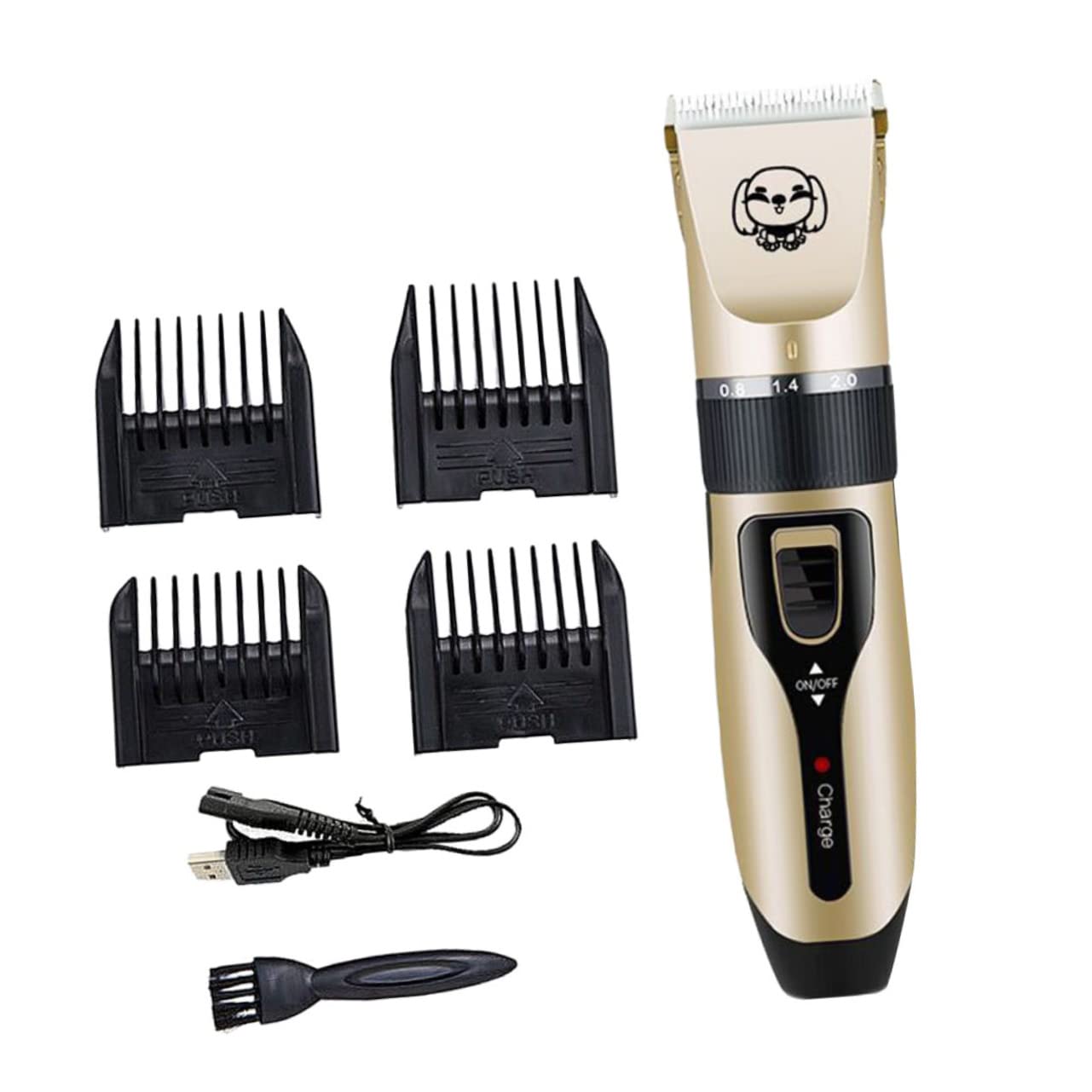 COLLBATH Dog Hair Clippers for Grooming Pet Hair Trimmer Ceramic Blade Quiet Electric Shaver for Pet