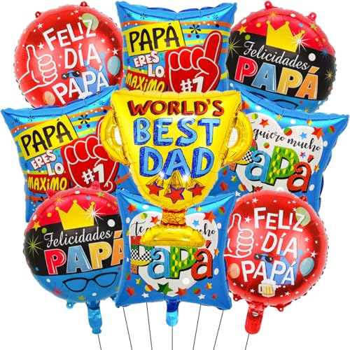 Fathers Day Balloons Dad Balloons World's Best Dad Trophy Balloon
