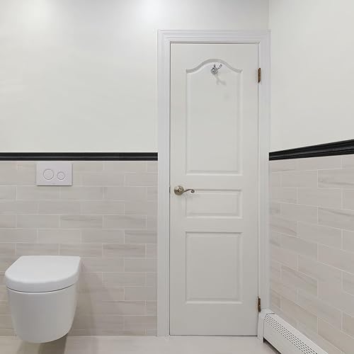 Miniatura 4 de WAPANE Moldura de espuma autoadhesiva de 90 x 3.1 pulgadas, borde de papel tapiz de corona flexible, líneas de bordes de pared 3D, base de pared de