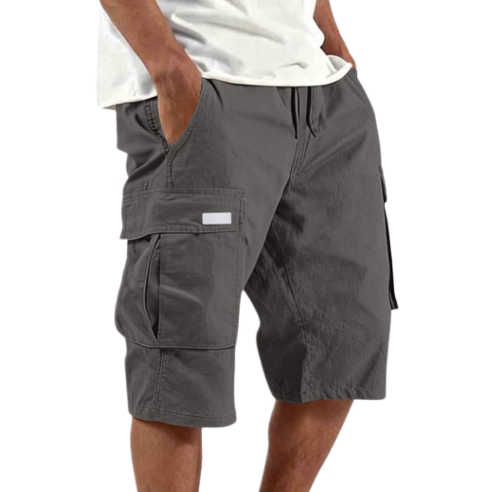 Shorts cargo capri pour hommes idéal pour les randonnées et loisirs en plein air