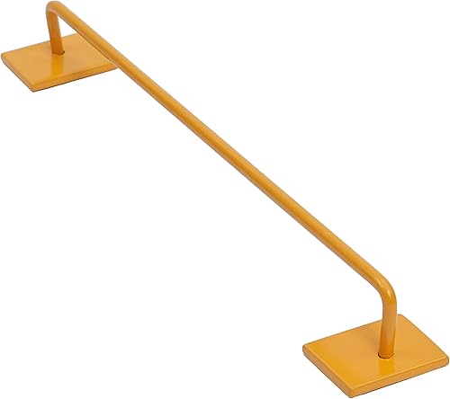 Riel de diapasón de metal hecho de rieles de acero sólido Rampa y parques de patinaje (R1C) (negro)