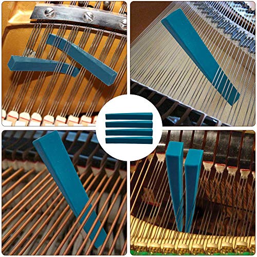 Klavierstimmer Set, Sopito 8 stück Klavierstimmer Werkzeug Professionelles Klavier Stimmband Dämpfer Stimmgeräte Piano Tuner