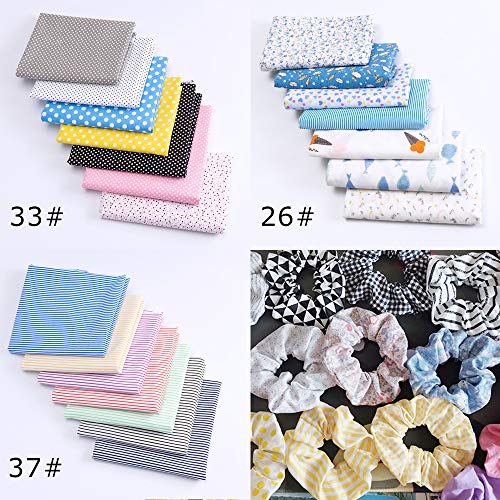 Tissu coton pour masque couture patchwork Elinala bricolage 7 pcs - 7