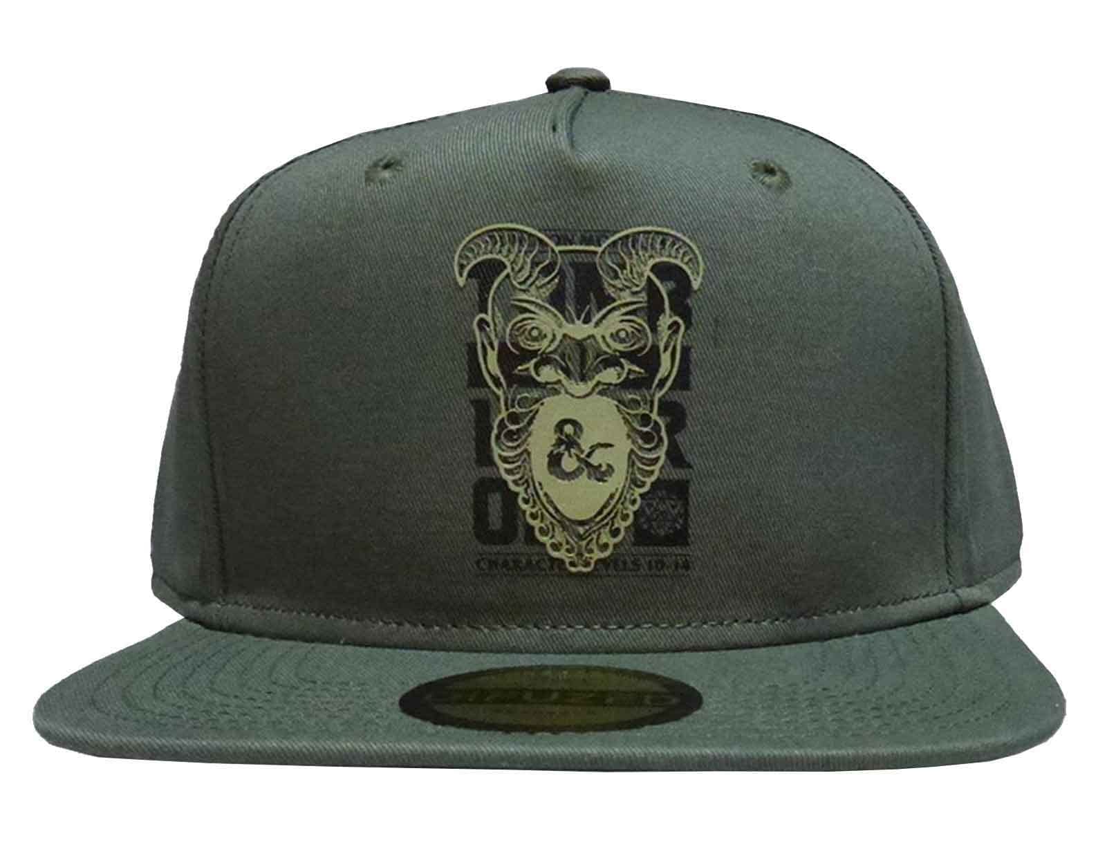 Difuzed Hasbro Dungeons & Dragons Tomb of Horrors Logo Snapback Baseball Cap Black SB157