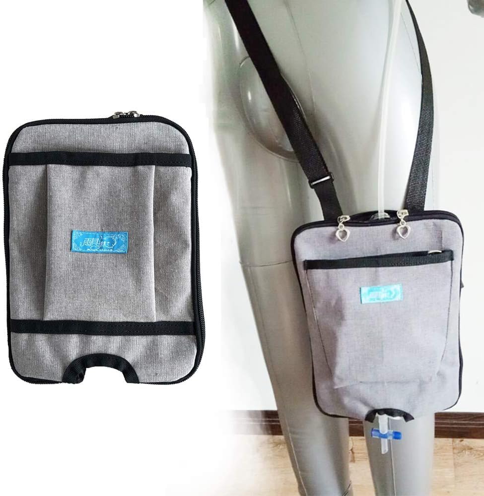 Sacca per Catetere Urinario - Sacche per Stomia Sacche per Catetere per Gambe Dispositivi di Fissaggio - Urine Draige Care Carrier per Casa, Viaggio, Sedia A Rotelle E Letto, 1500ml