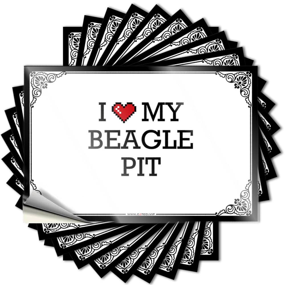 Saying - Southern Garage I Love My Beagle Pit for Taupe Front Entrance Decor(6X9CM)